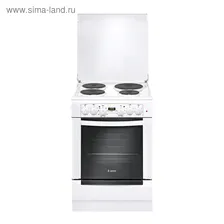 Плита Gefest 6140-03, электрическая, 4 конфорки, 55 л, эмаль, гриль, белая